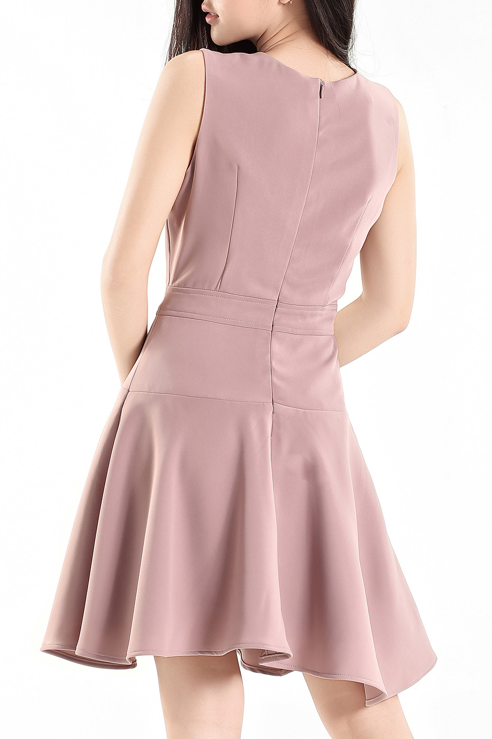 Sleeveless Flounce Dress