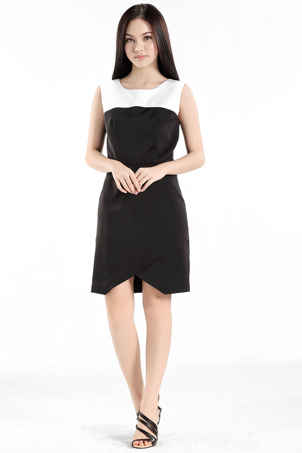 Colour-Blocked Mini Dress