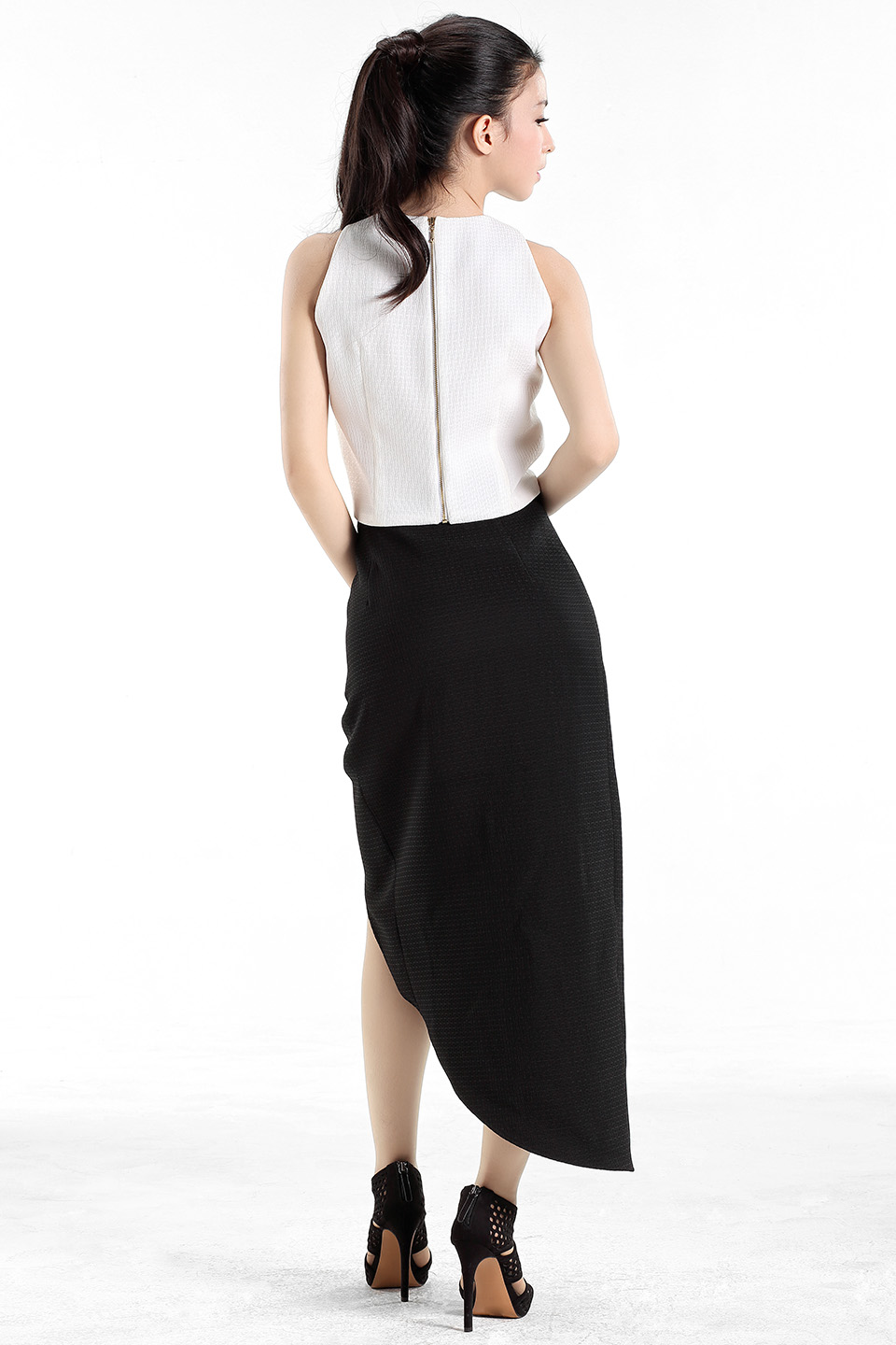 Asymmetrical Wrap Maxi Skirt