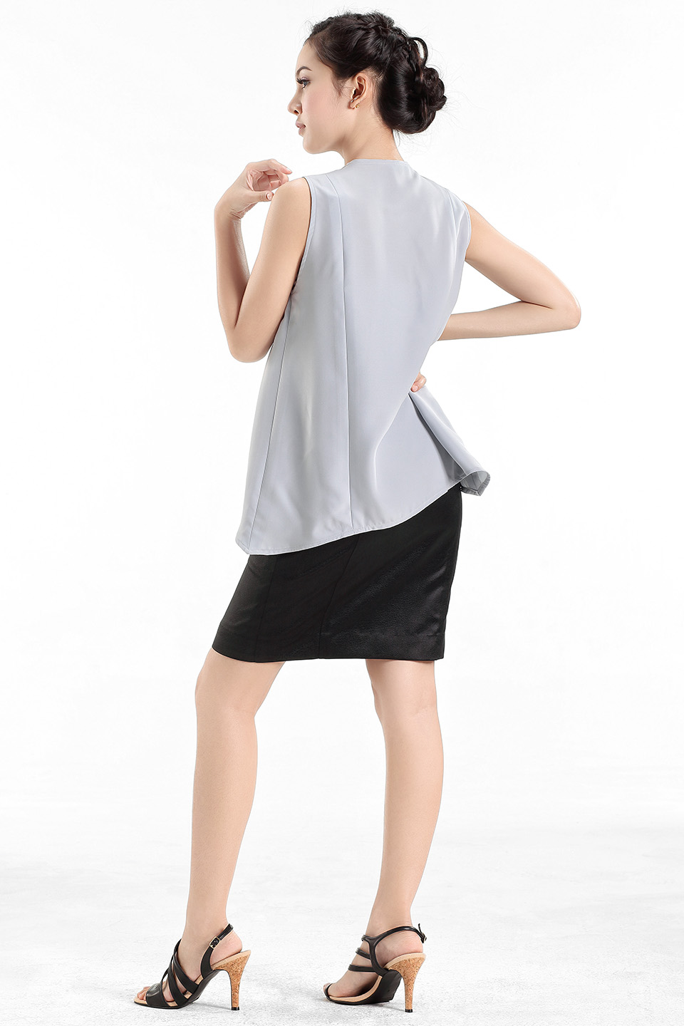 Asymmetrical V-Neck Top