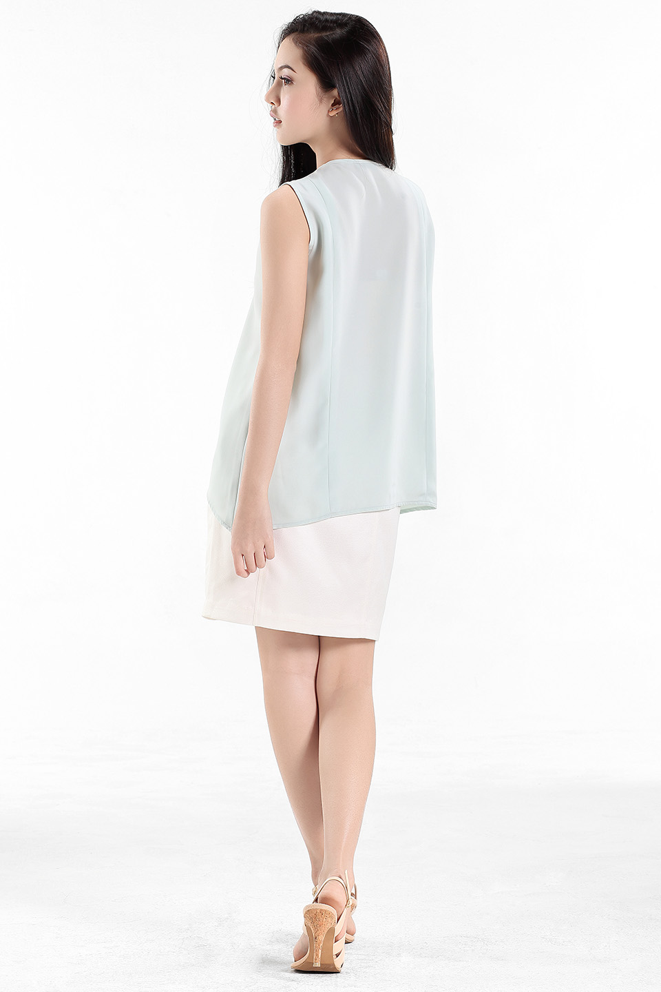 Asymmetrical V-Neck Top